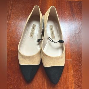 BRAND NEW Zara Pointed Toe Flats, Size 36